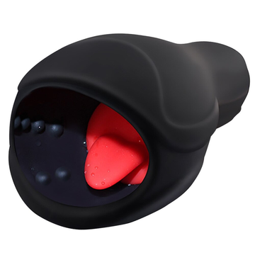 Male Vibrator with 6 Modes Tongue Licking / Adult Sex Toy Penis Head Stimulator - EVE's SECRETS